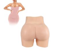 Tex-Eorey Short en Silicone pour Rehausser Les Hanches, Culotte Réaliste pour Faux Vagin, Contrôle des Fesses pour Travestis Transgenres,Wheat(Upgrades)