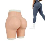 Tex-Eorey Shorts De Contrôle pour Crossdressers avec Silicone, Fausse Vulve, Modelant Les Fesses, Coussin pour Hanches pour Personnes Transgenres,White(Basics)