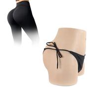 Tex-Eorey Shorts Rembourrés pour Fesses en Silicone pour Femmes Transgenres, Cosplay Et Rehausseur De Fesses,Brown(Basics)