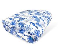 Tex Family - COPRILETTO Trapuntato Fiocco © Cavallucci Marini Bleu - Couvre-lit matelassé avec motif papillon, fabriqué en Italie - Pour lit double 2 places