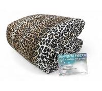 tex family Couette FIOCCO - Couette d'hiver Chaude et Douce, Fabriquée en Italie, Microfibre Hypoallergénique, Garnissage 300 g/m² - Léopard Tacheté - Cm. 170x260