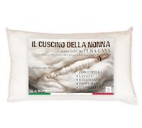 Tex family Coussin de grand-mère en pure laine vierge fabriqué en Italie