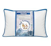 Tex family Coussin en duvet d'oie 50 x 80 cm Trentino - Oreiller en coton sergé hypoallergénique