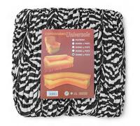 tex family Housse de Canapé d’Angle Universelle Extensible 350-650 cm 100% Coton - Imprimé Zèbre