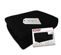 tex family Housse de canapé Universelle élastique Roma Anti-Taches Noir - 4 Places de cm. 180 a 270