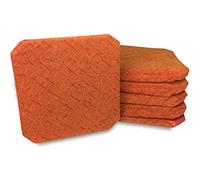 tex family Housse de Chaise avec Ailes - Tissu Jacquard, Universelle, Matelassée 4 cm, Déhoussable, Lavable, Résistante - Made in Italy - Côtelé Uni Orange