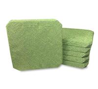 tex family Housse de Chaise avec Ailes - Tissu Jacquard, Universelle, Matelassée 4 cm, Déhoussable, Lavable, Résistante - Made in Italy - Vert