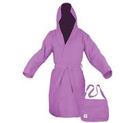 Tex family - Peignoir en microfibre Poddy technique | Absorbe 5 x plus que l'éponge | Léger et à séchage rapide | Idéal pour le sport et les voyages, lilas, L