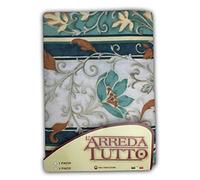 tex family Plaid d’Ameublement Couvre-Tout Grand Foulard Multi-Usage en Coton - Couvre-Lit, Protège-Canapé - Lierre Vert - 1 Place - Fabriqué en Italie