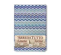 tex family Plaid d’Ameublement Couvre-Tout Grand Foulard Multi-Usage en Coton - Couvre-Lit, Protège-Canapé - Beatrice Bleu - 1 Place - Fabriqué en Italie