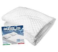 tex family Protège Matelas Anti-acariens hypoallergénique de Massages Bubbles - 2 Places