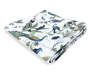Tex family Rideau BIRDY avec oiseaux 150 x 280 cm, fabriqué en Italie, pour porte rideau
