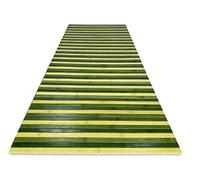 tex family Tapis en Bois Bamboo Woody © Tapis antidérapant Multi-Usage Cuisine Salle de Bains Entrée (Cm. 50x180, Fumé Vert)