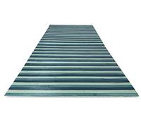 tex family Tapis en Bois Bamboo Woody © Tapis antidérapant Multi-Usage Cuisine Salle de Bains Entrée (Cm. 50x75, Fumé Bleu)