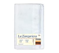 Tex Family - Voilage-moustiquaire plombé en maille marquisette pour extérieur, 200 x 250 cm (disponible en 4 tailles) - Blanc uni -