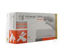 Texa Gants Latex Sans Poudre Blanc Large 100 Pièces