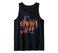 Texan Rodeo Cowboy Up Y'all Lone Star Home State HLSR Chemise Débardeur
