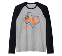Texan Rodeo Cowboy Up Y'all Lone Star Home State HLSR Chemise Manche Raglan