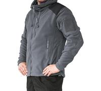 Texar Sweatshirt à capuche en polaire Husky Homme Veste Manteau Chaud gris