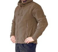 Texar Sweatshirt à capuche en polaire Husky Homme Veste Manteau Coyote