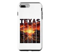 Texas 1845 Far West Ville de Cow-Boys Vacances Voyage Texas Coque pour iPhone 7 Plus/8 Plus