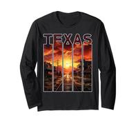 Texas 1845 Far West Ville de Cow-Boys Vacances Voyage Texas Manche Longue