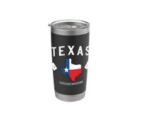 Texas 1845 Vintage États-Unis Gobelet isotherme en acier inoxydable double paroi