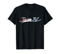 Texas AF Patriotic Distressed Red White Blue Design T-Shirt