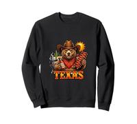 Texas BBQ Bear Western Grill Vibes Sweatshirt