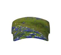 Texas Bluebonnets Casquette de baseball réglable avec imprimé paysage pour homme et femme Noir