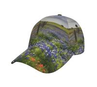 Texas Bluebonnets Casquettes de baseball pour homme et femme - Profil bas - Casquette de golf réglable - Casquette de balle lavée - Noir