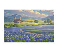 Texas Bluebonnets - Petit tapis lavable avec envers en caoutchouc antidérapant pour cuisine, chambre à coucher, salle de bain, décoration de sol