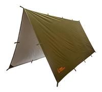 Texas Bushcraft Bâche de Camping d'urgence, abri d'urgence imperméable de 25,4 x 25,4 cm pour la randonnée et la randonnée, bâche de Survie en Nylon Ripstop 70D avec polymère aluminisé réfléchissant