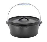 TEXAS CLUB Marmite en fonte "Dutch Oven", Marmite en fonte avec couvercle, 3.9L