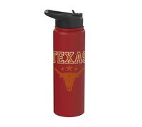 Texas Cowboy Skull Western Rodeo Cowboy Stainless Steel Insulated Water Bottle