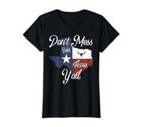 Texas Don't Mess With Vintage Texas Longhorn Star State T-Shirt