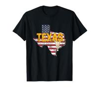 Texas État États Unis Carte Vintage USA Souvenir T-Shirt