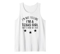 Texas Girl Humour Design Loud and Proud Southern Spirit Débardeur