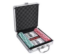 Texas Hold’em Poker Set - Casinos Style Pokers Chips for Professional Play, Blackjack Entertainment avec Une Fonction de Cas en Aluminium, Ensembles de Poker pour Card Club, Home Game Night