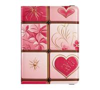 Texas Hold'em Porte-passeport et carte de vaccin en cuir rouge doré pour voyage et documents de voyage pour homme Ultra fin