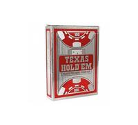 TEXAS HOLD'EM SILVER - 4 PEEK INDEX - TBX RED
