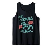 Texas Horse and Roses Vintage Western Débardeur