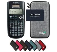 TEXAS INSTRUMENTS CALCUSO Pack économique : TI 36 X Pro Calculatrice scientifique et technique + étui de protection WYNGS gris clair + étendue de CALCUSO
