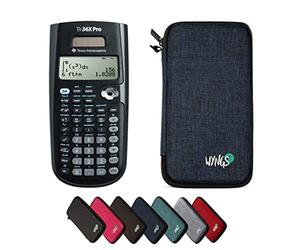 TEXAS INSTRUMENTS CALCUSO Pack économique : TI 36 X Pro Calculatrice scientifique et technique + étui de protection WYNGS bleu + Etendue de CALCUSO
