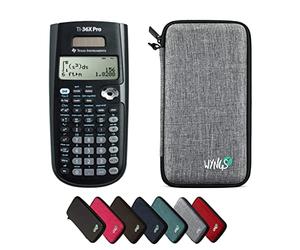 TEXAS INSTRUMENTS CALCUSO Pack économique : TI 36 X Pro Calculatrice scientifique et technique + étui de protection WYNGS gris clair + étendue de CALCUSO