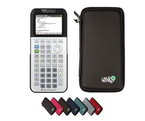 Texas Instruments CALCUSO Pack économique: TI 83 Premium CE Python Edition Calculatrice Graphique + étui de Protection WYNGS Noir + Garantie étendue de CALCUSO
