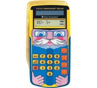 Texas Instruments LPROFSOLAR Little Professor Calculatrice solaire d'apprentissage,jaune,bleu