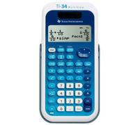 Texas Instruments MultiView TI-34 Calculatrice Scientifique - 4 Ligne (s) - 16 caractères (s) - LCD - énergie Solaire, Alimentation par Batterie 34 MV/TBL/1L1/A