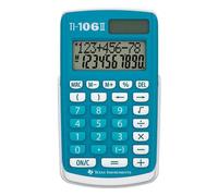 Texas Instruments TI 106-II calculatrice Poche Calculatrice basique Bleu, Blanc