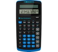 TI-30 eco RS - Calculatrice scientifique - 10 chiffres - panneau solaire